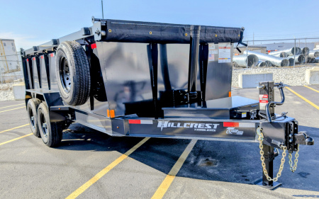 New Hillcrest 14714SD 40" Tall Sides Telescopic 7ga Floor 14K (GVWR) Dump Trailer