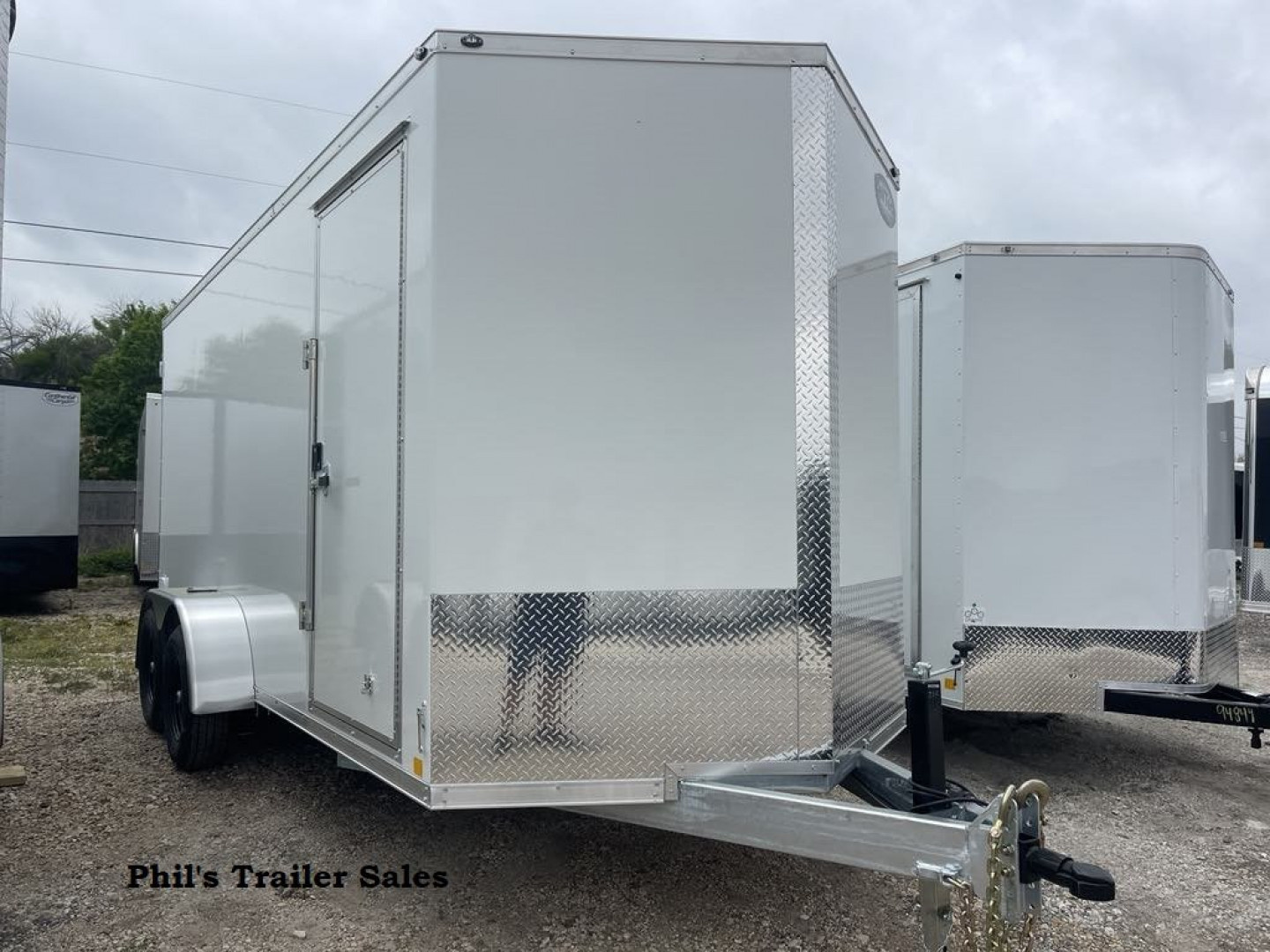 New 2026 Cell-Tech Trailers NEW 7X16 V-NOSE ENCLOSED TRAILER CARGO TRAILER COMMERCIAL GRADE HEAVY DUTY 7000 lb AXLES Cargo / Enclosed Trailer