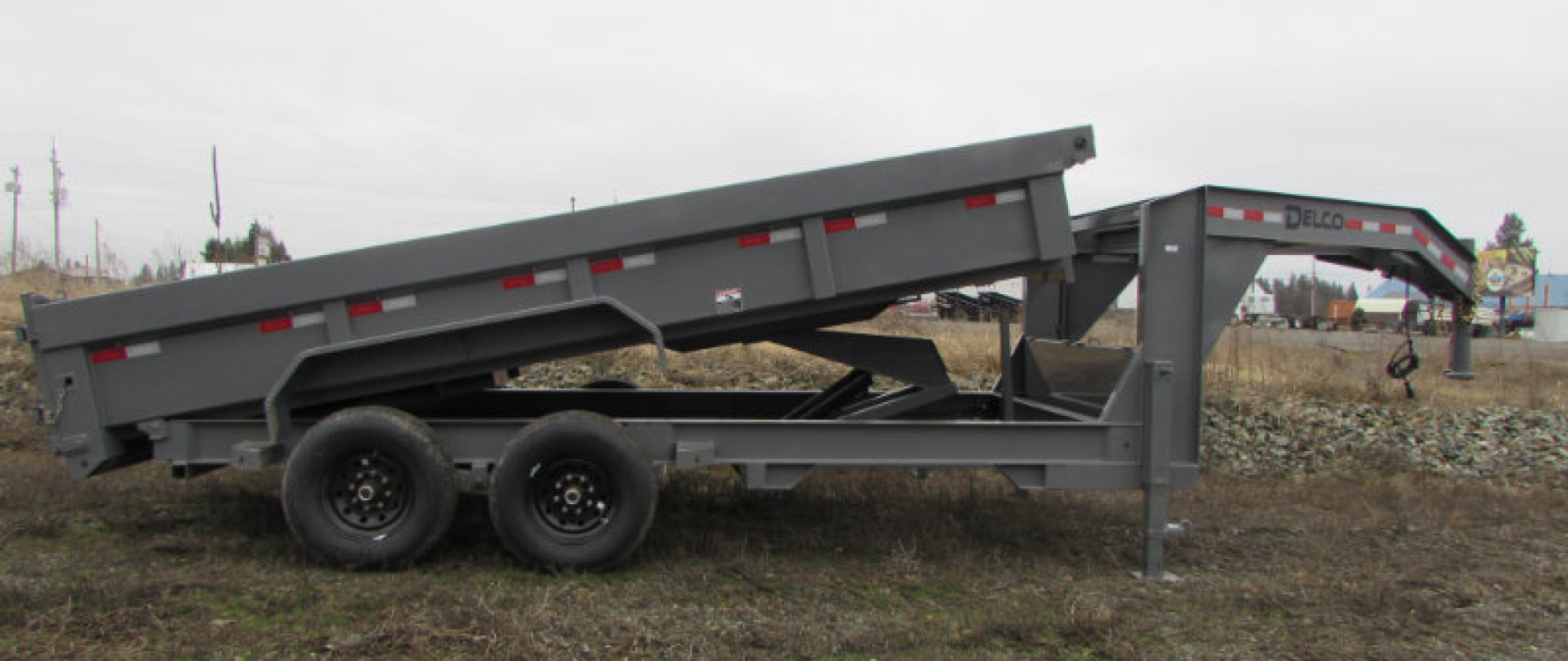 New 2025 Delco Trailers D416R72ESWE Dump Trailer Gooseneck 83x16