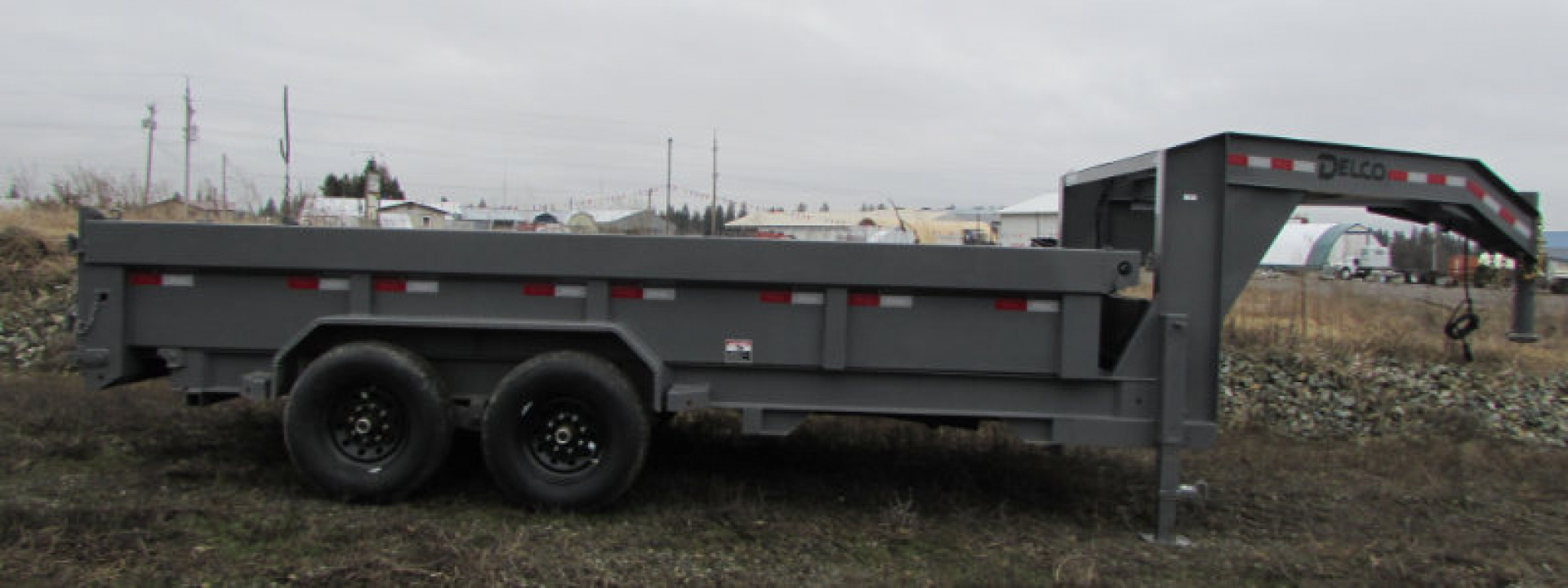 New 2025 Delco Trailers D416R72ESWE Dump Trailer Gooseneck 83x16