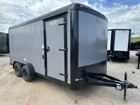 New 2026 Cargo Craft 7x16 Enclosed Cargo Trailer Matte Gray in color Cargo / Enclosed Trailer