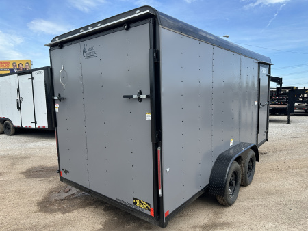New 2026 Cargo Craft 7x16 Enclosed Cargo Trailer Matte Gray in color Cargo / Enclosed Trailer