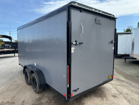 New 2026 Cargo Craft 7x16 Enclosed Cargo Trailer Matte Gray in color Cargo / Enclosed Trailer
