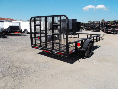 New 2026 J&C Trailers 77x12 Utility Trailer / C-Channel Wrap Tongue / 2  Bulldog Coupler / 4ft Ramp Gate / Pipetop