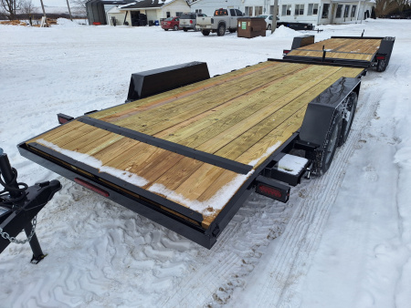 New 2026 AMO 82x18 Car Hauler 1 Axle Brake Led Lights