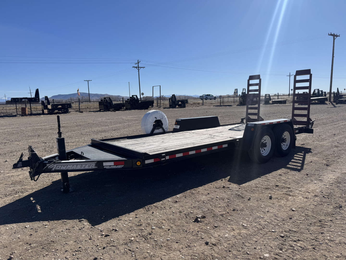 Used 2008 Towmaster Trailers Tandem Axle 81"x18' Car Hauler