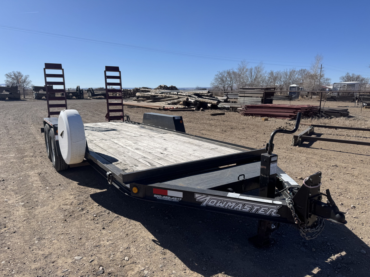 Used 2008 Towmaster Trailers Tandem Axle 81"x18' Car Hauler
