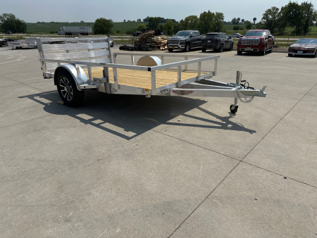 New 2026 H&H Aluminum 76 x12' 3k Rail Side Utility Trailer