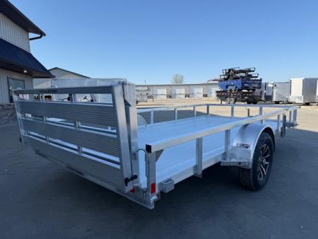 New 2026 H&H Aluminum 82"x14' 3k Rail Side Utility Trailer