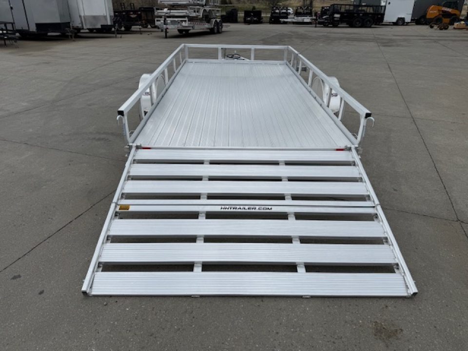New 2026 H&H Aluminum 82"x14' 5k Rail Side Utility Trailer