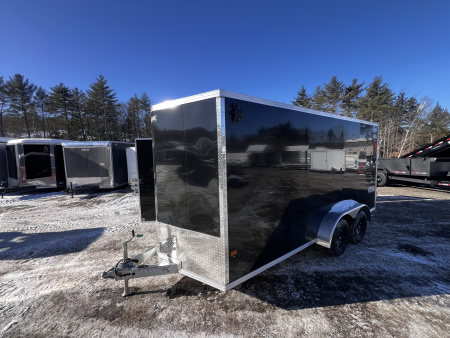 New 2026 High Country 7x16 + 18" V-Nose/ XLT Aluminum trailer /Barn Door/ 7'interior -7000GVW