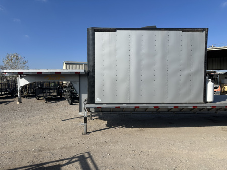New 2025 Road Boss 40' Gooseneck Flatbed / Crew House Office Trailer