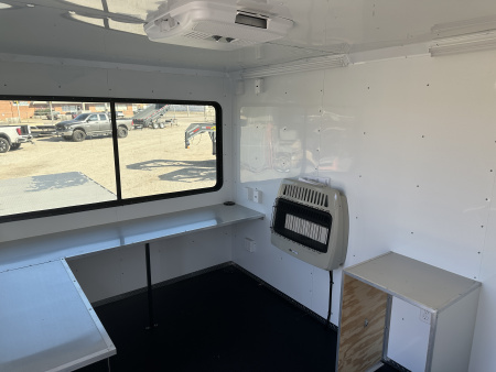 New 2025 Road Boss 40' Gooseneck Flatbed / Crew House Office Trailer