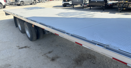 New 2025 Road Boss 40' Gooseneck Flatbed / Crew House Office Trailer