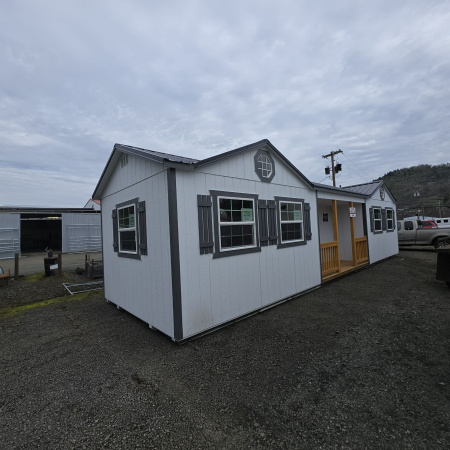 New SHED 2025 Old Hickory WCPH CENTER PORCH 12X40 COTTAGE PORTABLE BUILDING