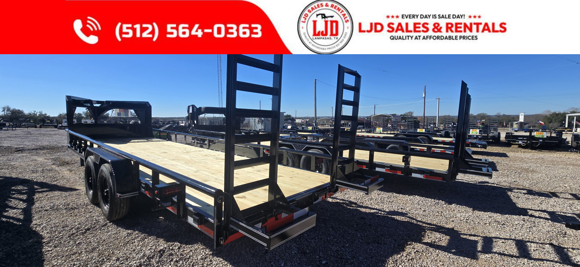 New 2026 A&V - 83" x 24' - HD Pipetop Equipment Trailer