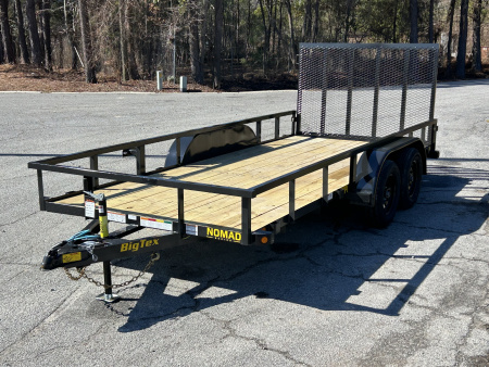 New 2026 Big Tex 60PI 77  x 16 Tandem Axle Square Top Utility Trailer