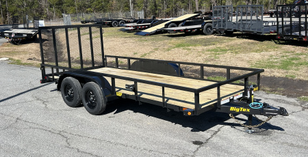 New 2026 Big Tex 60PI 77  x 16 Tandem Axle Square Top Utility Trailer