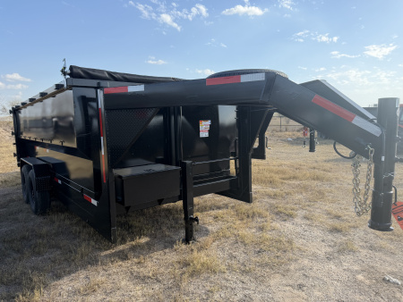 New 2026 Texas Pride Trailers 83x16ft Gooseneck Dump Trailer 16k
