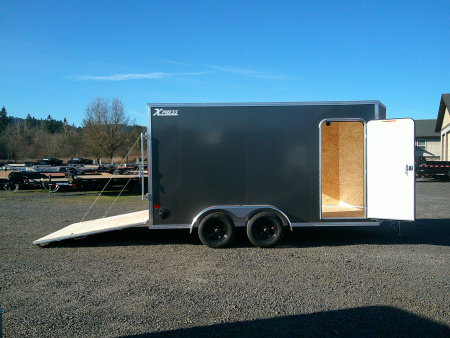 New 2026 ALCOM 7.4x14 7K Aluminum Cargo / Enclosed Trailer