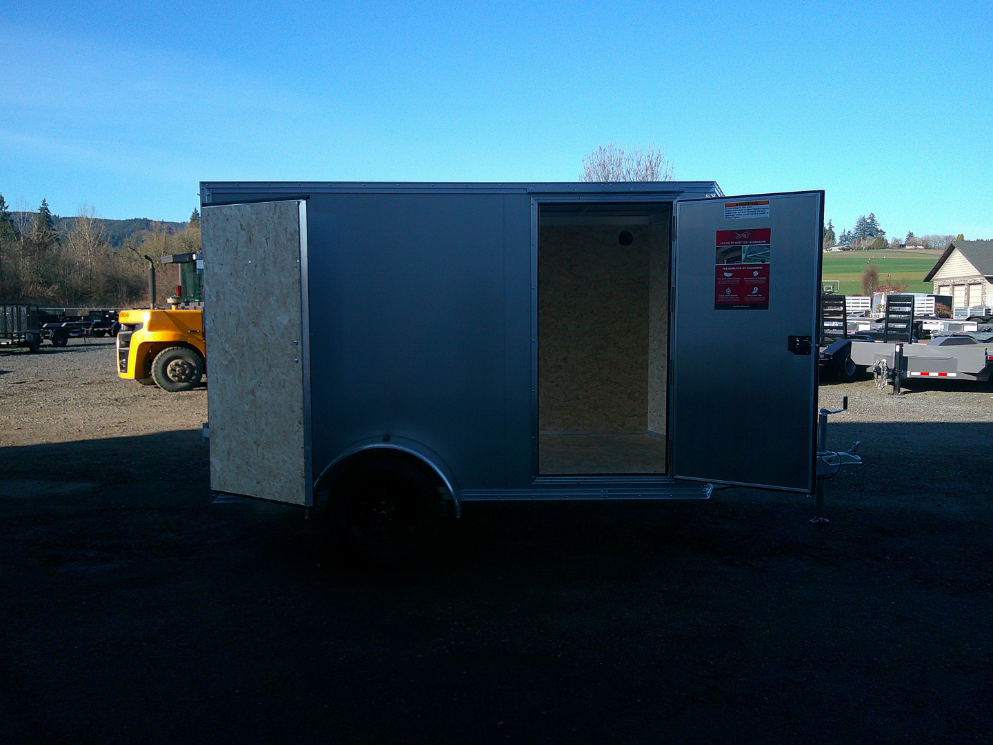 New 2026 ALCOM 6x10 3K Aluminum Cargo / Enclosed Trailer