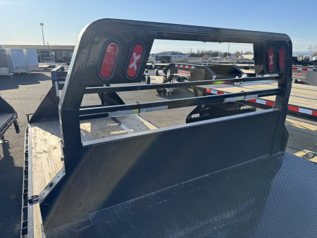 New 2026 Sure-Trac 7x8.5 Steel Flatbed Truck Bed w/ Gooseneck Receiver