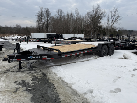 New 2026 BWISE flatbed 20' Equipment Trailer 15.4 gvwr