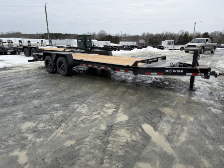New 2026 BWISE flatbed 20' Equipment Trailer 17.5 gvwr