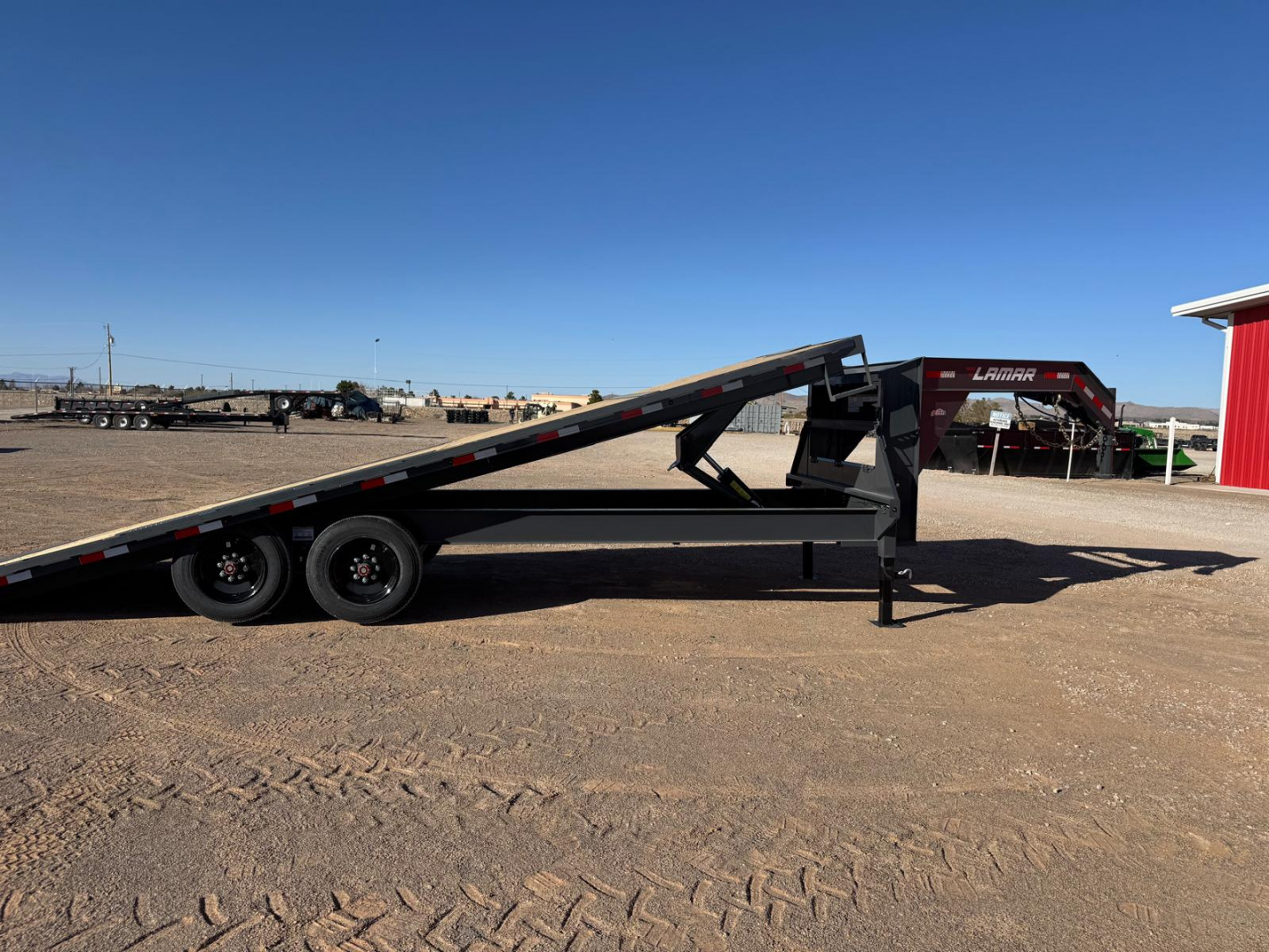 New 2026 Lamar Trailers 102" X 24' FA - 16K DECK-OVER TILT GN Tilt Trailer