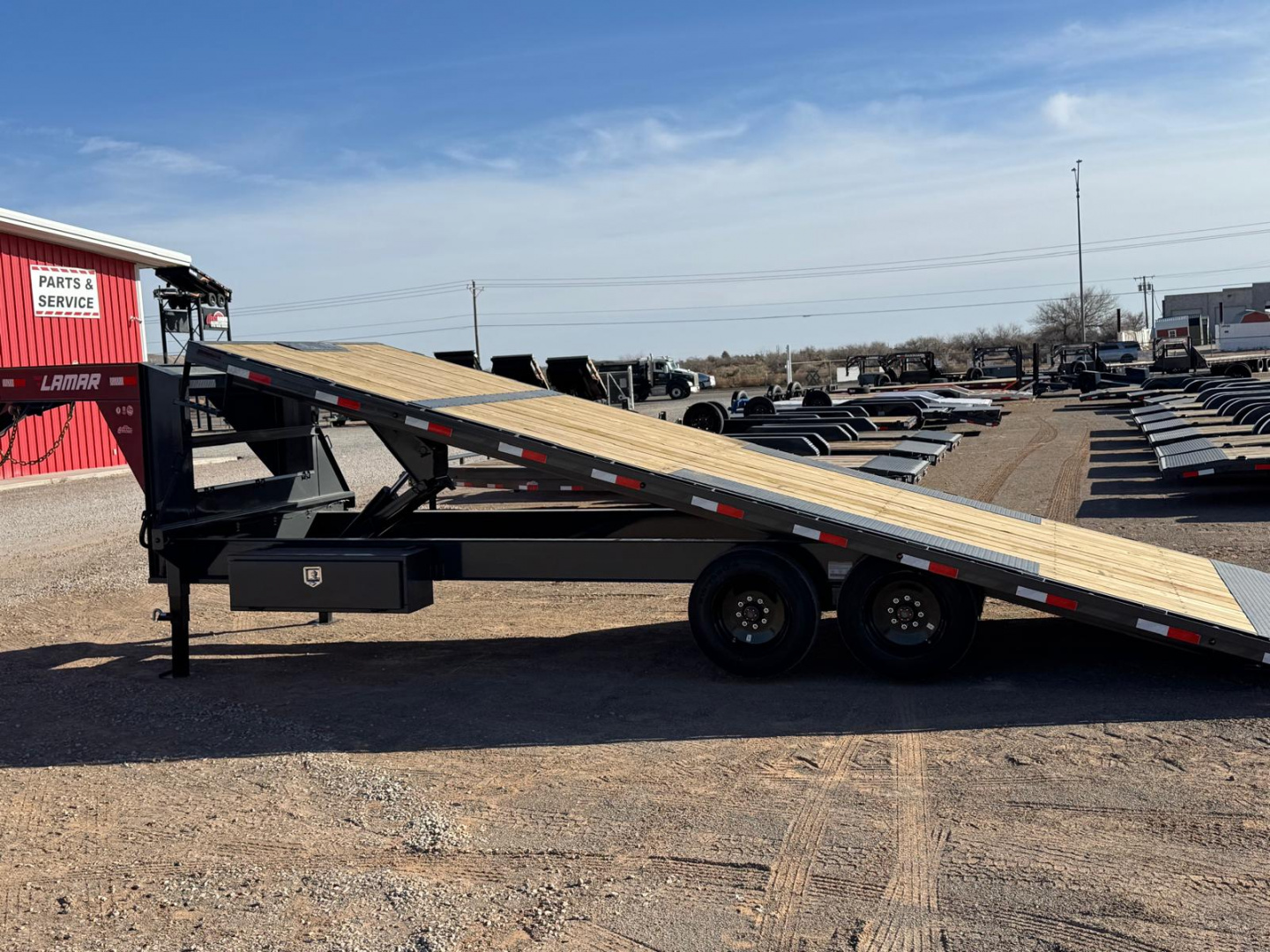 New 2026 Lamar Trailers 102" X 24' FA - 16K DECK-OVER TILT GN Tilt Trailer