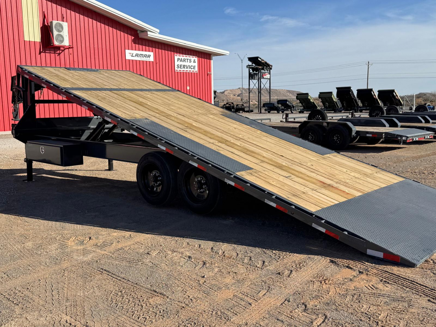 New 2026 Lamar Trailers 102" X 24' FA - 16K DECK-OVER TILT GN Tilt Trailer
