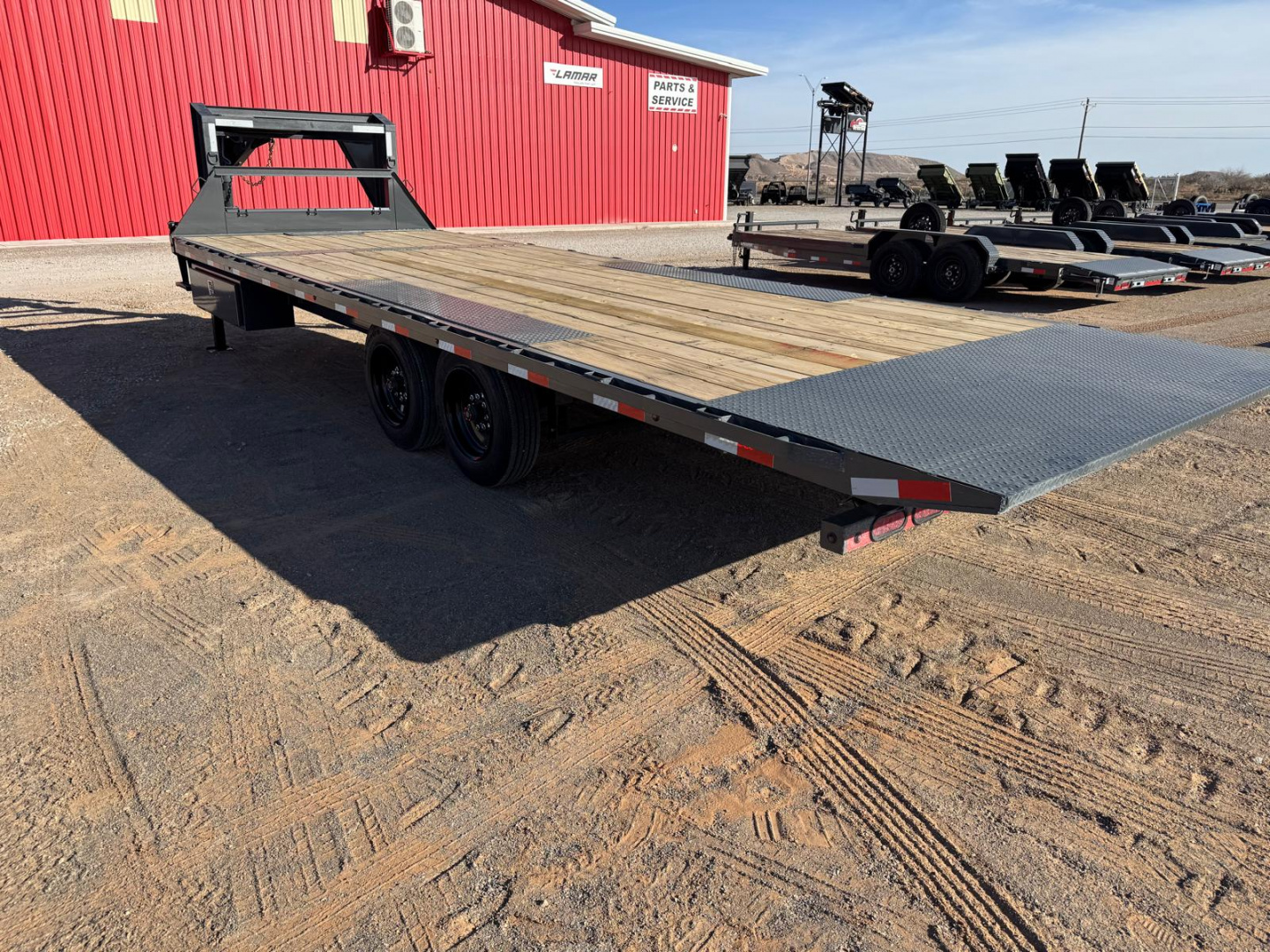 New 2026 Lamar Trailers 102" X 24' FA - 16K DECK-OVER TILT GN Tilt Trailer