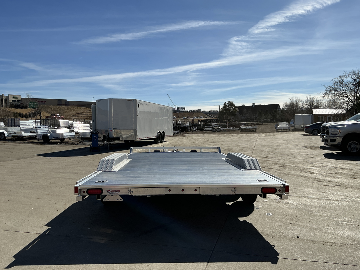 New 2026 Aluma WB16-TA-EL-DOF-R-RR-RTD Flatbed Trailer