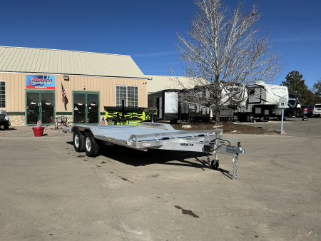 New 2026 Aluma WB16-TA-EL-DOF-R-RR-RTD Flatbed Trailer