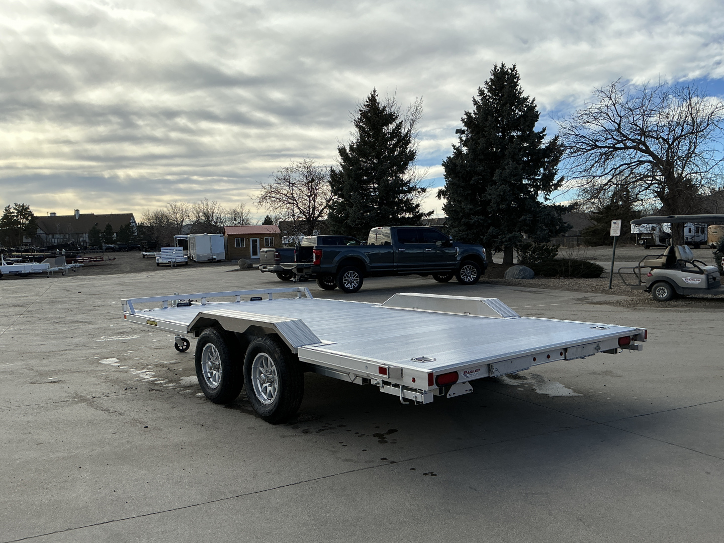 New 2026 Aluma WB16-TA-EL-DOF-R-RR-RTD Flatbed Trailer