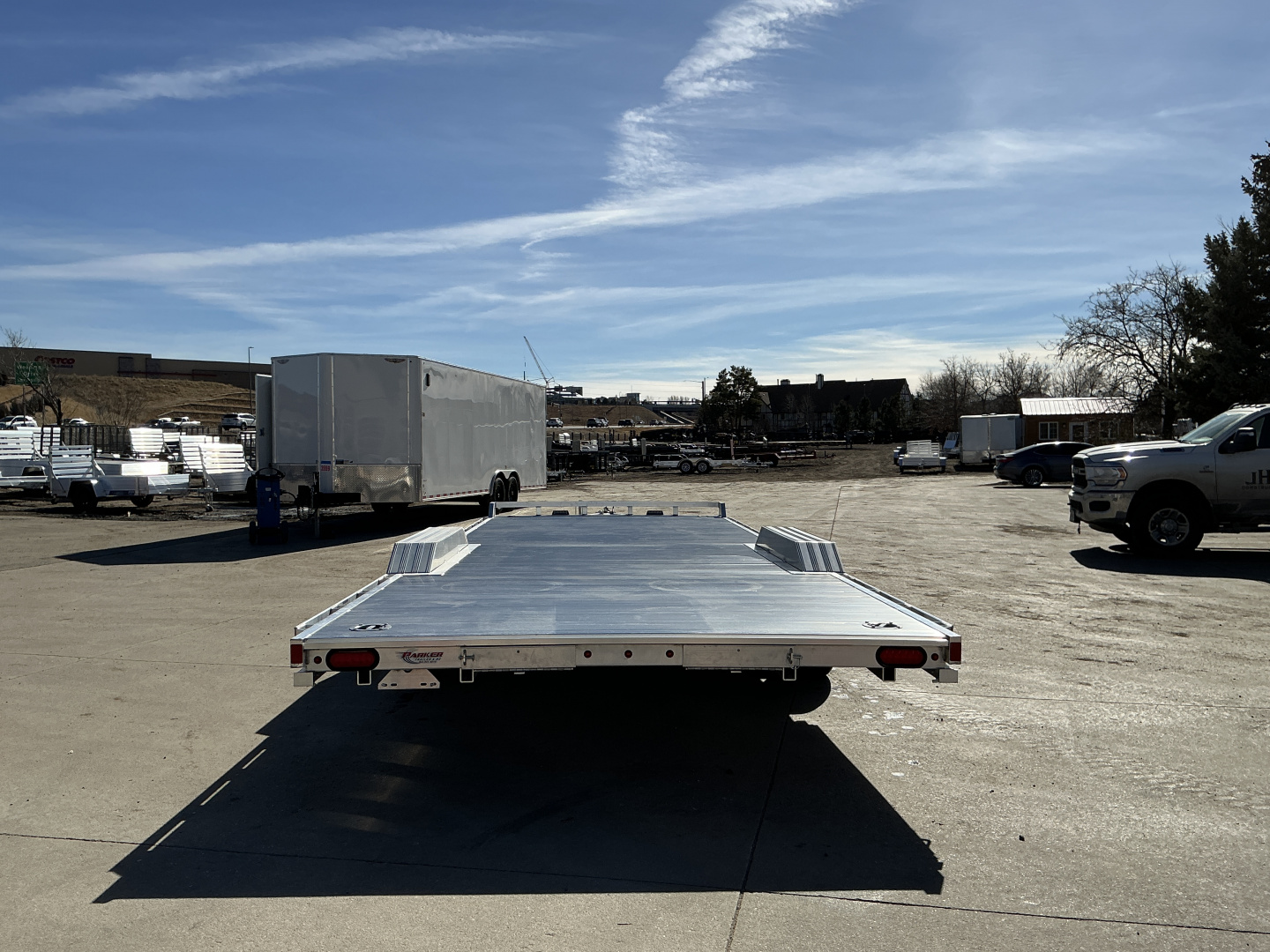New 2026 Aluma WB24H-TA-EL-DOF-R-RR Flatbed Trailer