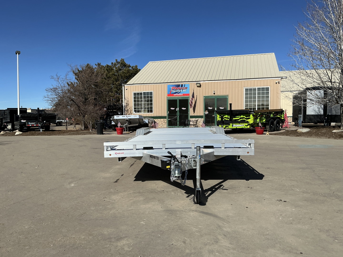 New 2026 Aluma WB24H-TA-EL-DOF-R-RR Flatbed Trailer