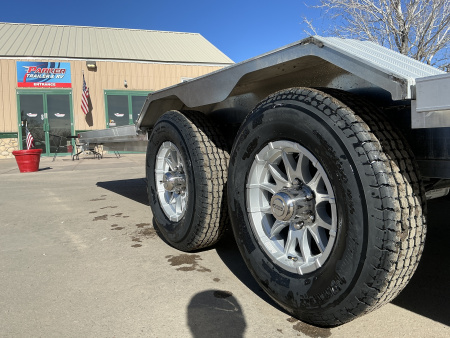 New 2026 Aluma WB24H-TA-EL-DOF-R-RR Flatbed Trailer