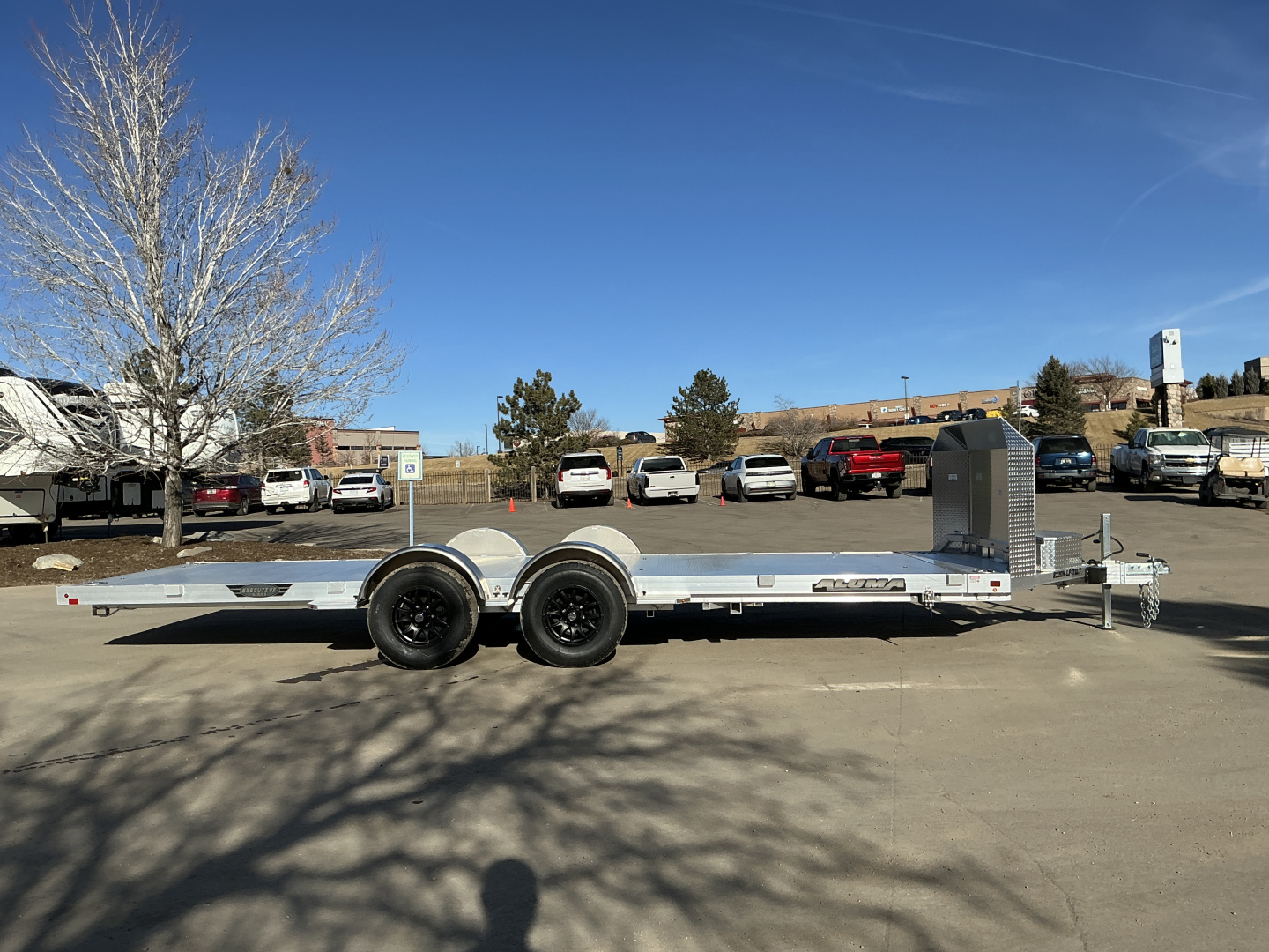 New 2026 Aluma 8220H-LP-TILT-TA-EL-R-RTD Flatbed Trailer