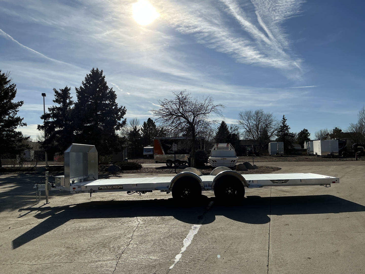 New 2026 Aluma 8220H-LP-TILT-TA-EL-R-RTD Flatbed Trailer