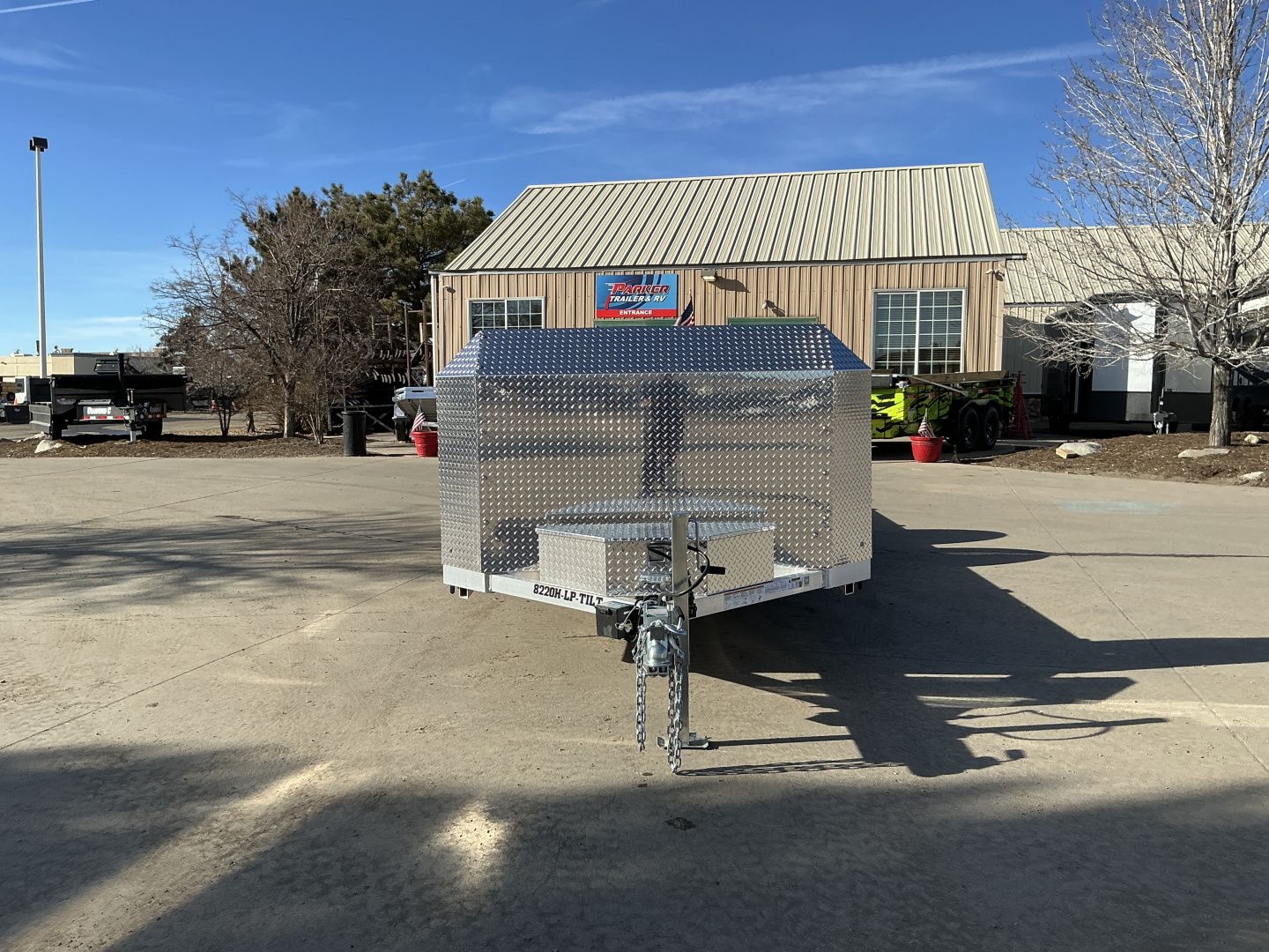 New 2026 Aluma 8220H-LP-TILT-TA-EL-R-RTD Flatbed Trailer