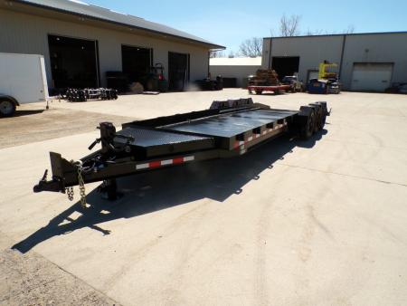 New 2025 Sure-Trac DEALER DEMO 7 x 24 Pro Series Tri-Axle Drop Deck Equipment Tilt Trailer