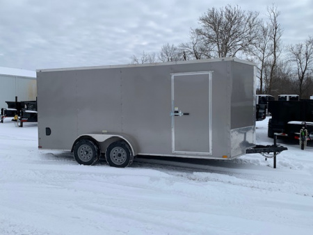 Used 2024 Quality Cargo USED 7x16 TA, 6'9  interior height, 35k axles Cargo / Enclosed Trailer