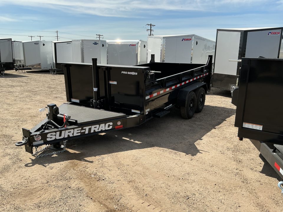 New 2026 Sure-Trac 7X14 15.4K Pro Series Tel Dump Trailer