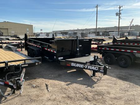 New 2026 Sure-Trac 7X14 15.4K Pro Series Tel Dump Trailer
