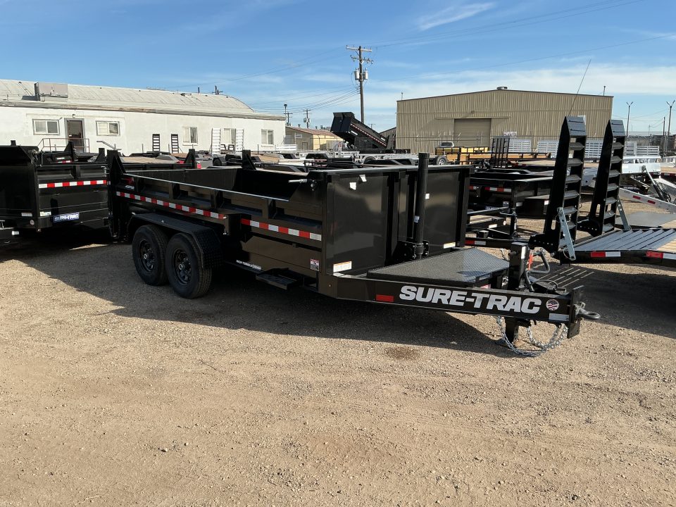 New 2026 Sure-Trac 7X14 15.4K Pro Series Tel Dump Trailer