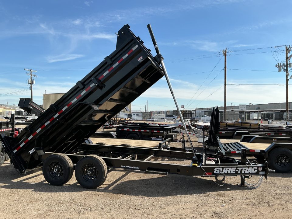 New 2026 Sure-Trac 7X14 15.4K Pro Series Tel Dump Trailer