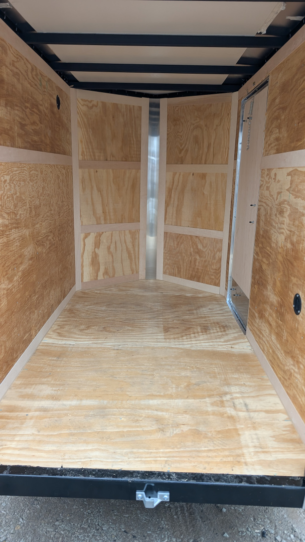 New 2026 Homesteader 5x8 Intrepid V-Nose Cargo Trailer w/ Double Barn Doors