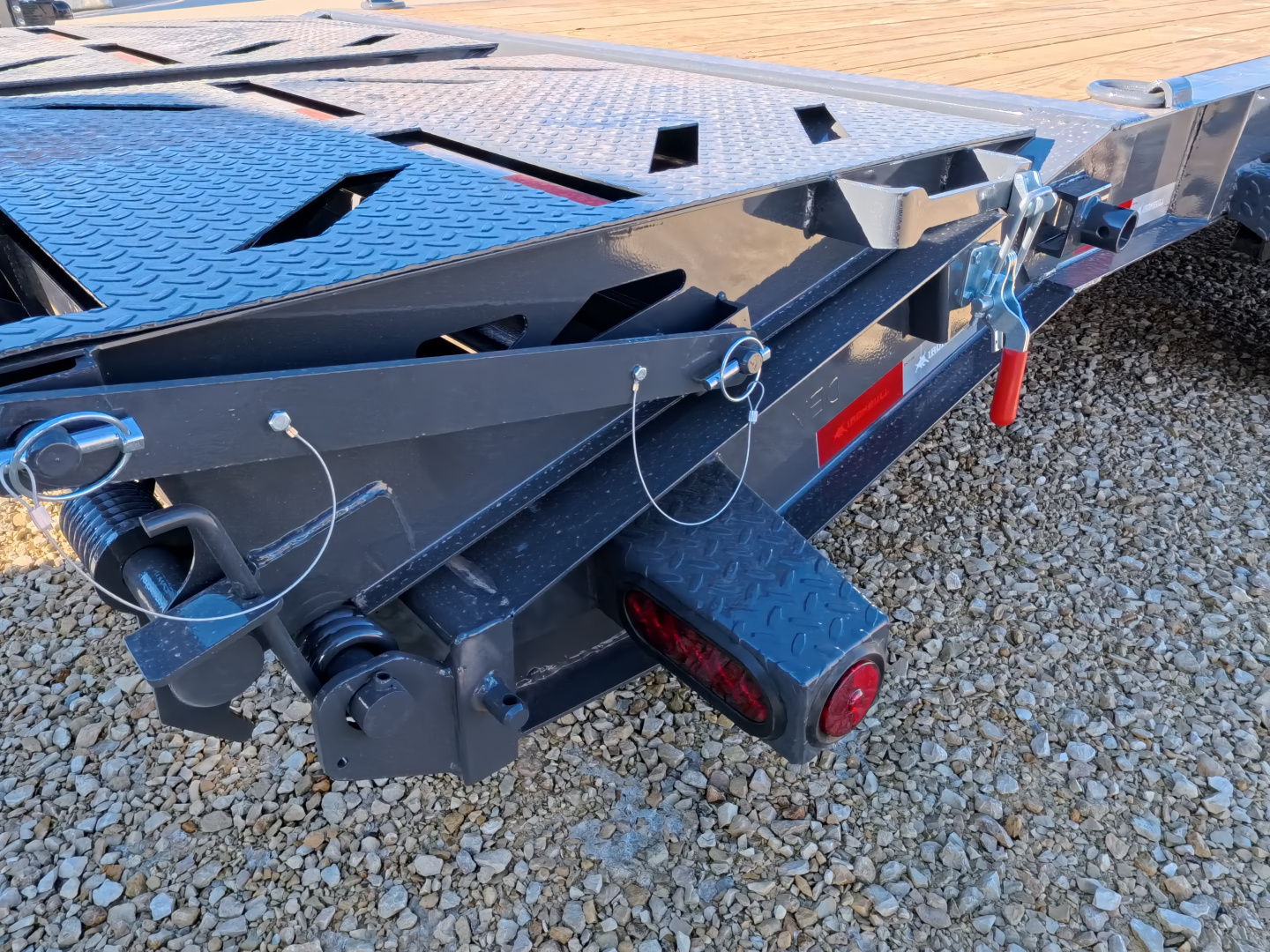 New 2026 Iron Bull 83 x 22 EWB Equipment Trailer with 14,000 lb. GVWR & Rampage Ramps in Ranch Gray