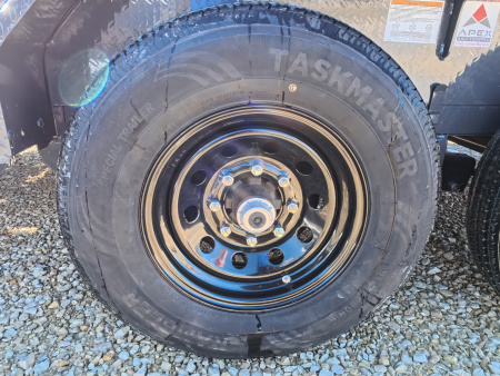 New 2026 Iron Bull 83 x 22 EWB Equipment Trailer with 14,000 lb. GVWR & Rampage Ramps in Ranch Gray